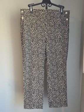 Rafaella Pull-On Leopard Print Pants Size 12 NWOT
